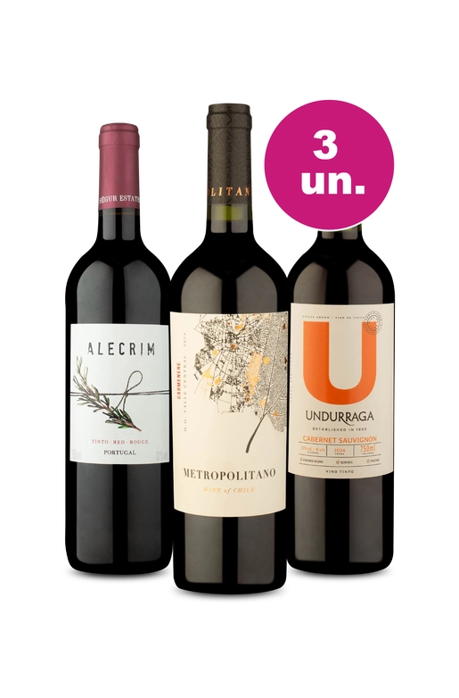 Kit 3 Por R$99 - Os tintos de respeito