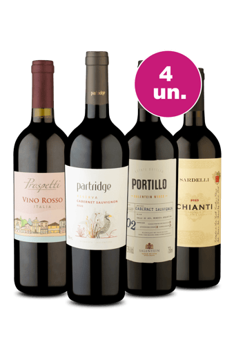 Kit 4 por 199 - Tintos de Classe
