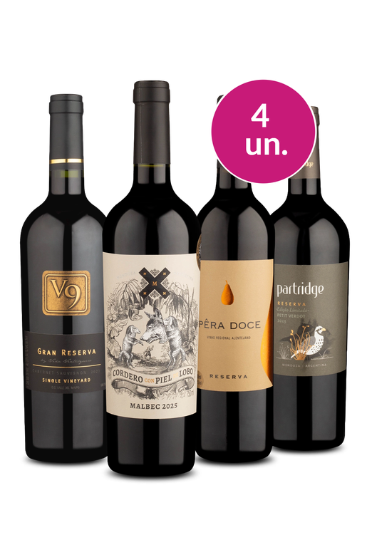 Kit 4 - Mais Desejados da Wine no Melhor Valor - Oferta Absurda