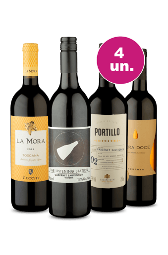 Kit 4 - Sabores Tintos Exemplares - Oferta Insana