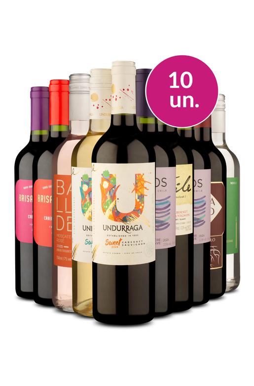 Kit 10 - Vinhos Suaves Mistos - Exclusivo We