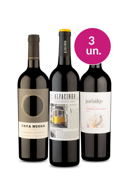 Kit 3  - Tintos de Abril por R$44 por Garrafa - Oferta Absurda