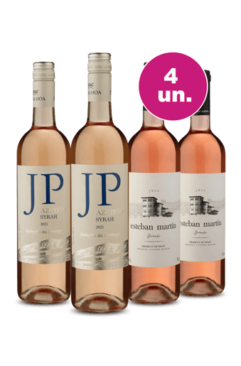 Kit 4 - JP Azeitão Rosé e  Esteban Martín Rosé