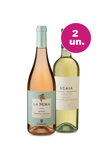 Kit 2 -  La Mora Rosato e Scaia Chardonnay - Oferta Insana