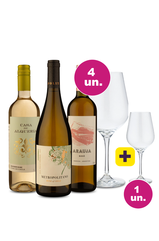 Kit 3 - Refrescantes por R$99 + Taça Grátis - Oferta Absurda Black Wine