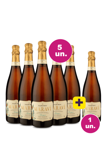 Kit 5 + 1  - Espumante Maraví Brut + 1 garrafa de brinde - Exclusivo WE