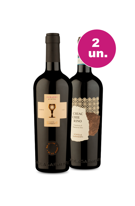 Kit 2 - Schola Sarmenti Cubardi IGT+ Chiacchierino DOC - Exclusivo We