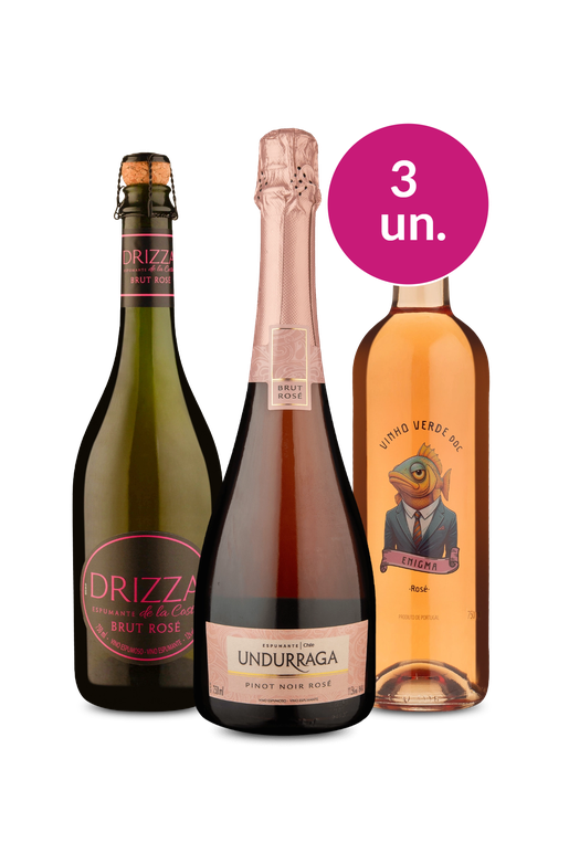 Kit 3 - Sabores Rosés por R$99 - Oferta Absurda Imposto Zero
