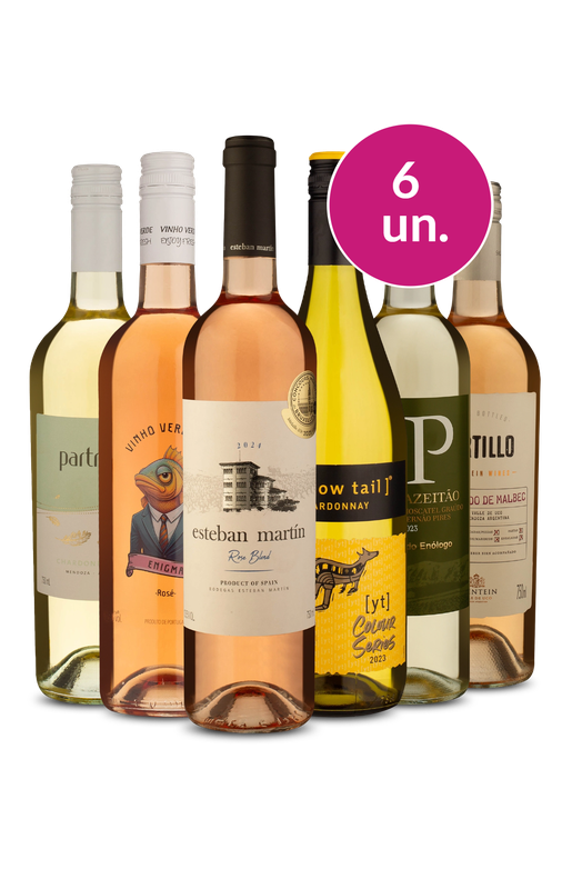 Kit 6 - Brancos e Rosés - Exclusivo We