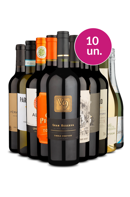 Kit 10 - Vinhos Fantásticos por R$49,90 por Garrafa - Oferta Absurda