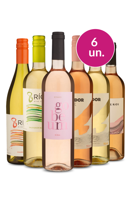 Kit 6 - Brancos e Rosés - Exclusivo We