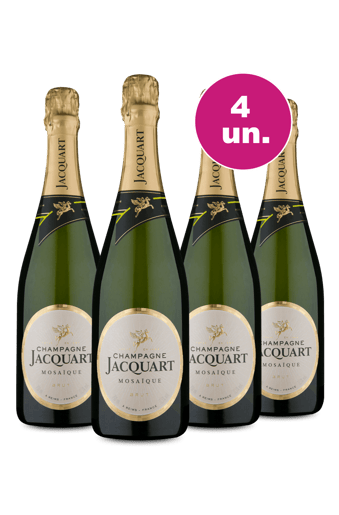 Kit 4 - Champanhe Jacquart Mosaïque Brut