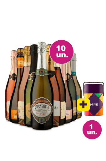 Kit 10 - Espumantes + Cooler Retrô Grátis - Exclusivo We