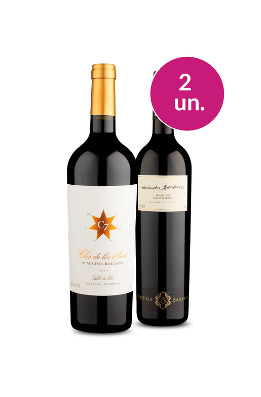 Kit 2 - Wine Pendura - Clos de Los Siete e Humberto Barberis