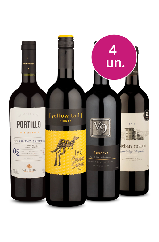 Kit 4 - Vinhos Especiais - Exclusivo We