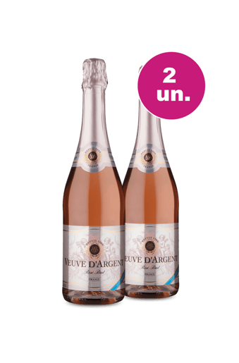 Kit 2 - Espumante Veuve D`Argent Rosé Brut