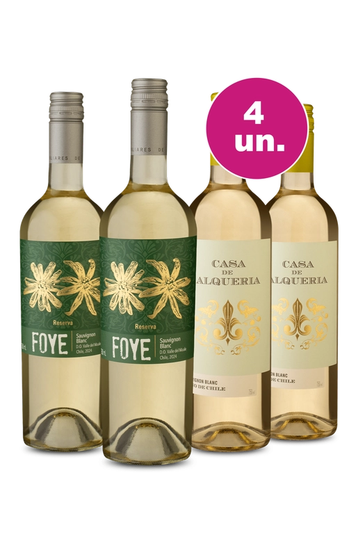 Kit 4 - Foye Sauvignon Blanc e Casa De Alqueria Sauvignon Blanc