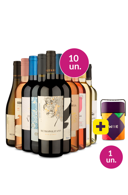 Kit 10 - Mescla para degustar + Cooler Retrô Grátis - Exclusivo We