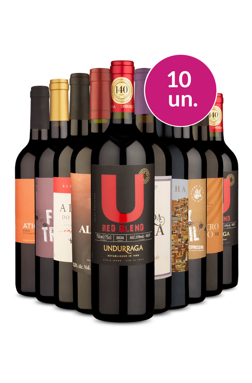 Kit 10 - Tintos Meio Secos - Exclusivo We