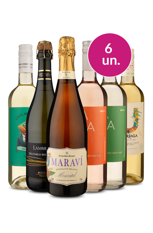 Kit 6 - Brancos e Rosés Suaves - Exclusivo We