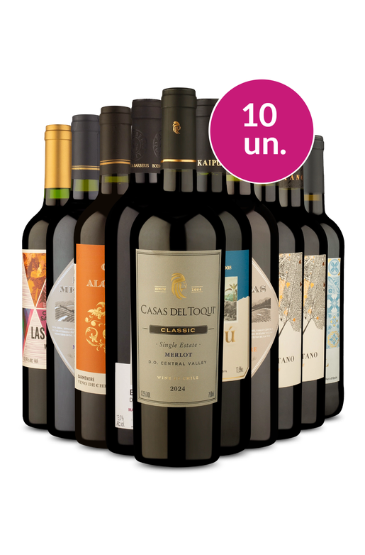 Kit 10 - Tintos Secos - Exclusivo We