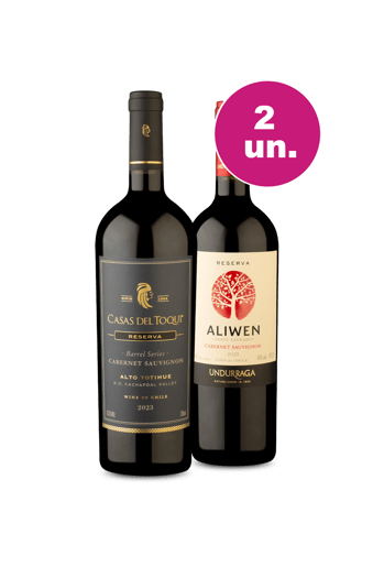 Kit 2 - Casas Del Toqui Barrel Series Cabernet Sauvignon e Aliwen Reserva Cabernet Sauvignon