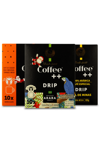 Kit 3 - Café ++ Drip Degustação