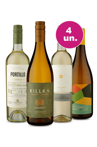 Kit 4 por 199 - Vinhos Brancos de Qualidade