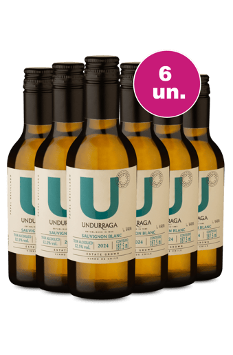 Kit 6 - U By Undurraga Sauvignon Blanc Mini (187,5ml) - Exclusivo We