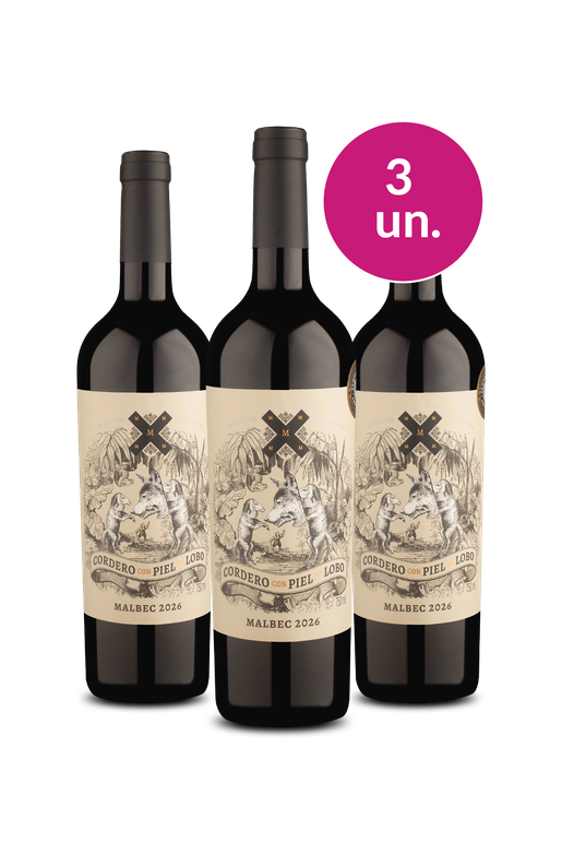 Kit 3 - Cordero Con Piel de Lobo Malbec - Oferta Absurda