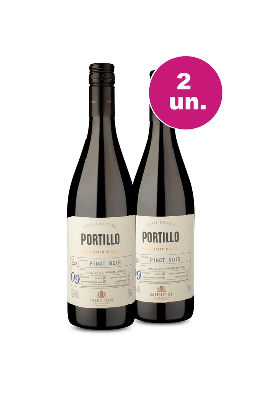 Kit 2 - Portillo Valle De Uco Pinot Noir - Oferta Insana