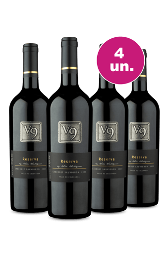 Kit 4 - V9 Reserva Cabernet Sauvignon - Exclusivo WE