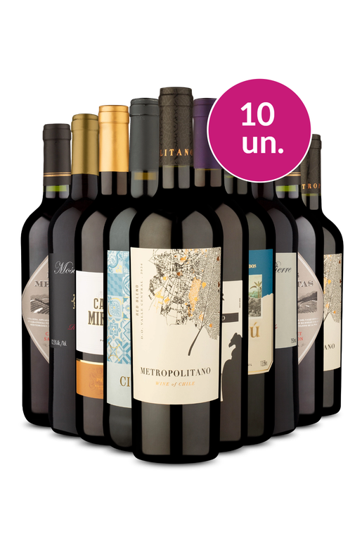 Kit 10 - Tintos Secos - Exclusivo We