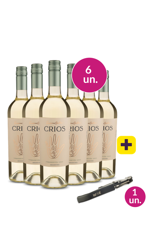 Kit 6 - Crios De Susana Balbo Torrontes + Saca Rolhas Grátis - Exclusivo We