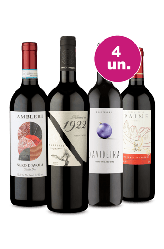 Kit 4 - Volta Ao Mundo por R$27,90 Por Garrafa