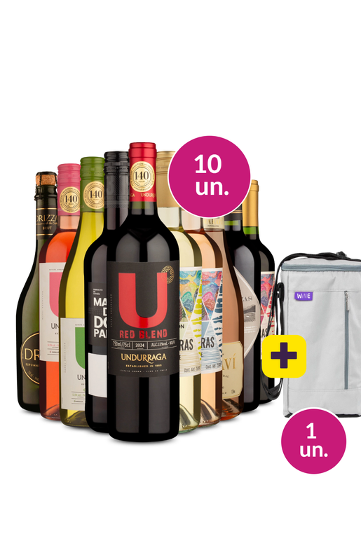 Kit 10 - Para todos os gostos + Bolsa p/ 3 garrafas Grátis - Exclusivo We