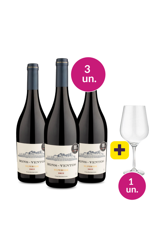 Kit 3 - Bons-Ventos Superior + Taça de Cristal Grátis - Oferta Absurda