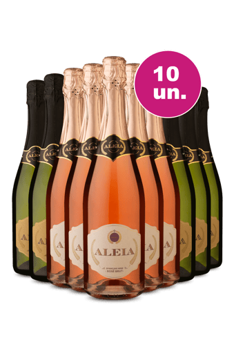 Kit 10 - Degustação Espumante Aleia - Oferta Flash