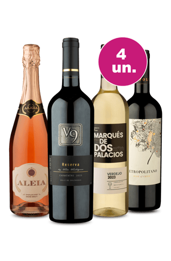 Kit 4 - Degustação Imperdível por R$34,90 Por Garrafa