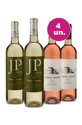 Kit 4 - JP Azeitão Branco e  Esteban Martín Rosé