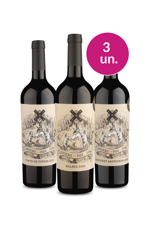 Kit 3 - Degustação Cordero Con Piel de Lobo - Oferta Absurda