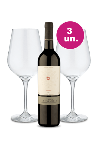 Kit Especial - Finca La Daniela Malbec e Par de Taças de Cristal