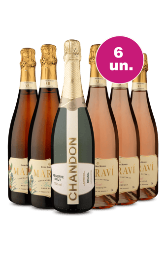Kit 6 - Espumantes Chandon e Maraví - Exclusivo We