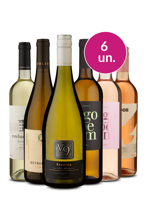 Kit 6 - Brancos e Rosés Elite - Exclusivo We