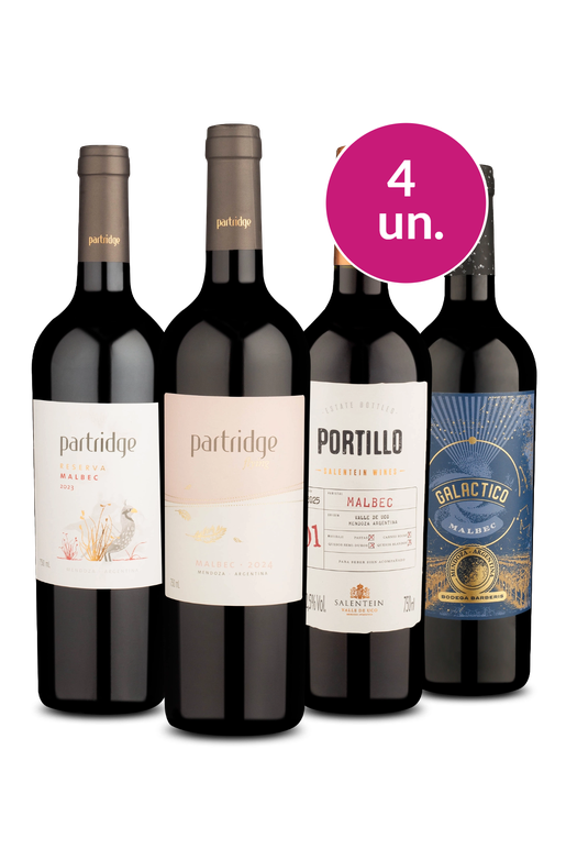 Kit 4 - Malbec Argentino Custo x Benefício - Oferta Absurda