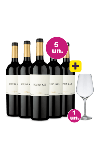 Kit 5 - Félix Solís Mucho Más + Taça de Cristal Grátis - Exclusivo We