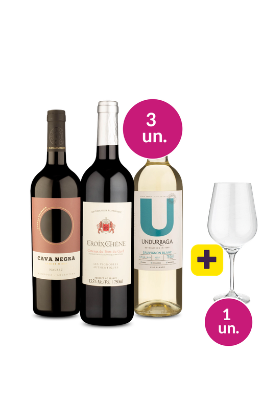 Kit 3 - Incríveis por R$119 + Taça de Cristal Grátis - Oferta Absurda IZ