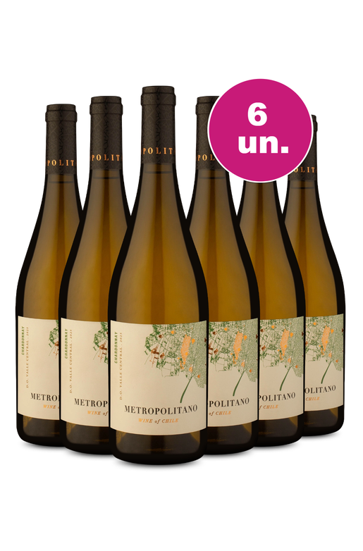 Kit 6 - Metropolitano Chardonnay 2025 - Exclusivo We