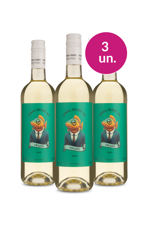 Kit 3 - Enigma D.O.C. Vinho Verde Branco Sweet - Exclusivo We 