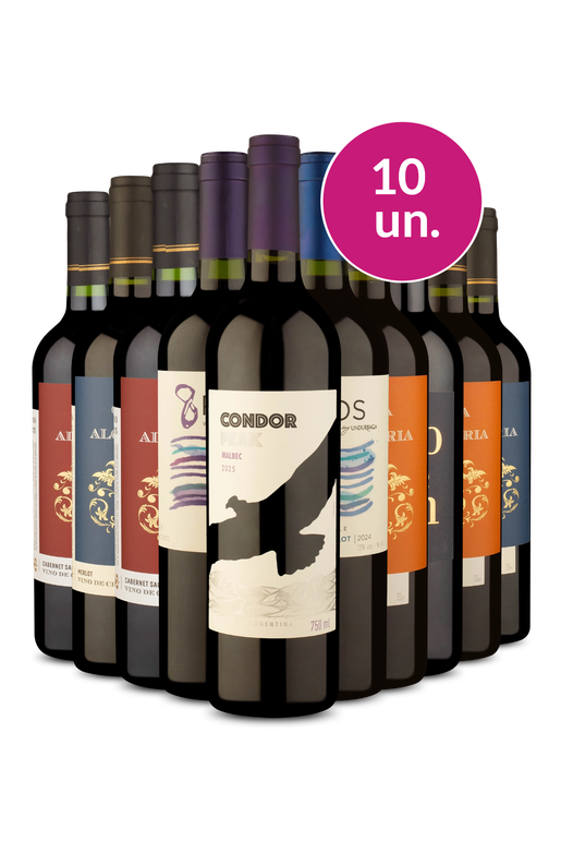 Kit 10 - Tintos Secos - R$25,90 por Garrafa - Oferta Absurda